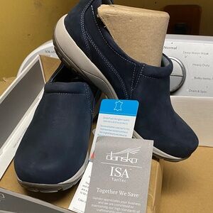 Dansko Dark Blue Slip-On Clogs